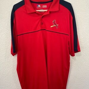 St. Louis Cardinals Red Polo Shirt TX3 cool